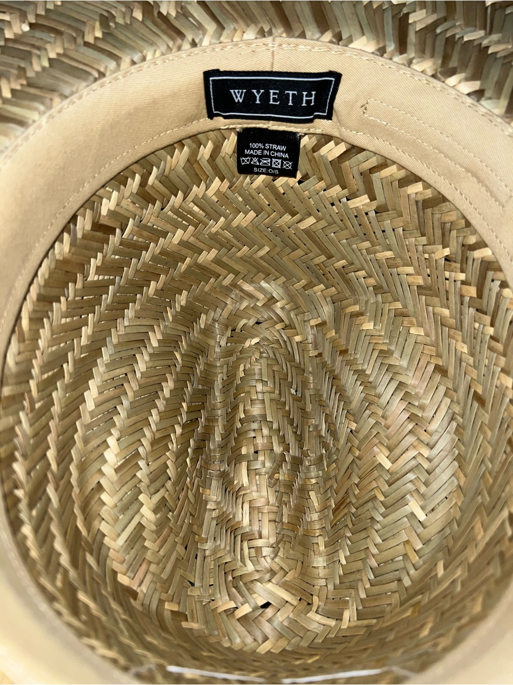 Anthropologie Natural Straw Sun Hat with Colorful Tropical Patch - Picture 9 of 9